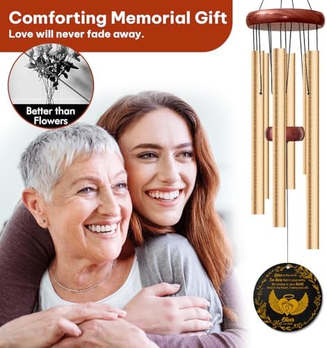 Personalized Baby Memorial Wind Chime – “Listen to The Wind, I’m There” Custom Name & Date – Infant Loss Sympathy Gift – Angel Wings Remembrance Windchime for Parents, Garden or Indoor Tribute - Image 7