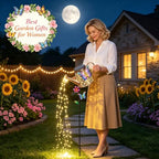Solar Watering Can Lights Outdoor Garden Decor Gifts for Women Mom Grandma - Image 2