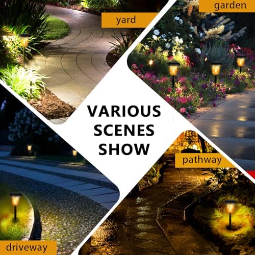 Swingers Solar Lights Outdoor, LED Solar Torch Lights with Flickering Flame - Image 6