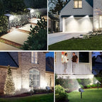 Tadyreal Solar Spot Lights Outdoor 6 Pack, [46 LED/3 Modes] Solar Landscape Spotlights Waterproof, 2-in-1 Auto On/Off Solar Powered Lights for Outside Yard Garden Wall Pathway(Cool White) - Image 2