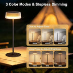 Solar Table Lamps Outdoor 2 Pack, Patio Solar Table Lights IP65 Waterproof - Image 4