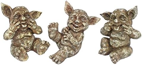 Design Toscano AL50212 Holy Terrors Gremlin Gargoyle Statues,Gothic Stone - Image 5