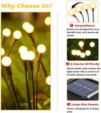 Solar Lights Outdoor-8Pack 64LEDs Solar Garden Firefly Lights Outside,Solar Powered Light Outdoor and Garden Decorative IP65 Waterproof,Yard Patio Pathway Decor,Gardening Gifts for Women,Warm White - Image 5