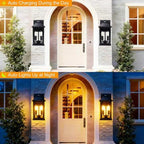 Solar Porch Lights Outdoor: Solar Wall Sconce Lights with Motion Sensor - Image 2