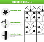 10 Pack Decorative Garden Fence Panels No Dig Fencing, Total 38in (H) x 10ft (L) Coated Metal RustProof Landscape Wire Border Folding Patio Fences Flower Bed Fencing Animal Barrier for Dog - Image 4