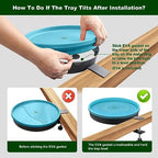 Heated Bird Bath for Outdoors for Winter, 3 Easy Ways to Mount Detachable Bird Bath Bowl, 75W Heated Bird Baths with Thermostatically Controlled for Garden Yard Patio Lawn, Blue - Image 6