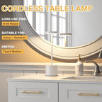 Kakanuo White Cordless Lamp Set, Rechargeable Lamp, 3 Color Temperature, LED Outdoor Wireless Lamps, Battery Operated Lamps, Stepless Dimmable, Touch Control - Image 3