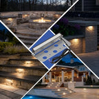 JESLED 8 Pack 7 inch Retaining Wall Lights, Low Voltage Hardscape Lighting - Image 7