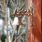 Cast Iron Bell for Front Door, Antique and Vintage Style Outdoor Dinner Bell, Mountable, Loud Welcome Bell for Home Decor, Church, School - Image 2