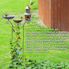 52.4" H Metal Bird Bath with Trellis for Outdoor,Bird Feeder and Metal Bird Houses,Garden Plant Support,4-in-1,Doubles As The Climbing Plant,Garden Yard Decor - Image 4
