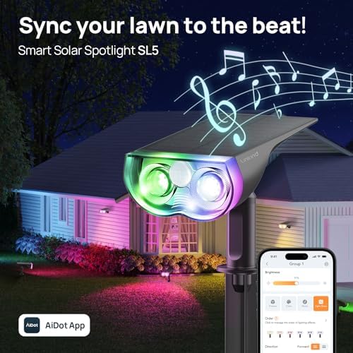 Linkind Smart Solar Spotlights Outdoor SL5 Upgraded, Halloween Solar Lights - Image 6