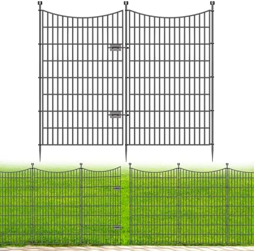 No Dig Dog Fence Outdoor for Yard with Gate, 48 in(H) X 23.6 ft(L) by OutdoorFence