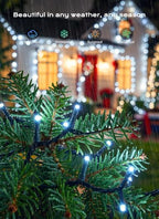 Minetom 4PC 160FT Christmas Outdoor Solar String Lights Waterproof 400 LEDs - Image 4