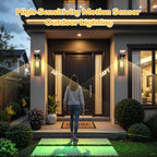 20in Motion Sensor Outdoor Lighting Dusk to Dawn Extra Large Wall Sconce - Image 6