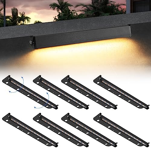 Black 8-Pack 12inch 5W 2700K Soft White Hardscpe Lighting by KwinmysoLightUpYourHome