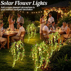 Solar Garden Lights Outdoor Waterproof, 4 Pack Solar Flower Lights Outdoor with Multicolor Eucalyptus Flowers & 2 Lighting Modes, Decorative Solar Lights Outdoor for Yard Patio Lawn Decor, Gifts - Image 5