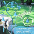 Dragonfly Metal Garden Art,Decorative Garden Stake with Bells for Outside - Image 4