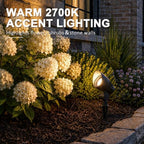 12V Landscape Spotlights 5W 400LM 2700K Metal 2PK - Image 3