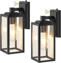 VIANIS 2 Pack Dusk to Dawn Sensor Outdoor Wall Lighting, Anti-Rust, Black by VIANISLIGHTING