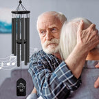 Personalized Wind Chimes Outdoor Deep Tone, Wind Chimes for Loss of A Loved One, Commemorating a Deceased Friend, Bereavement/Sympathy/Memorial Gift, 24inch - Image 5