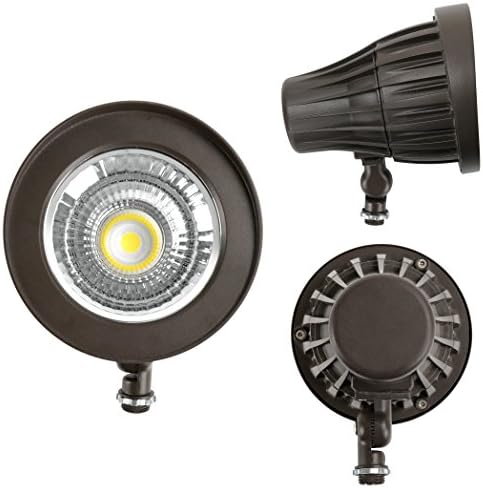 GKOLED 20W Bullet Outdoor Spotlight, 44° Beam Angle Light, 2400 Lumens Aluminum Waterproof Flag Pole Lights, 4000K Cool White, 120-277V AC, UL Listed and DLC Qualified - Image 4