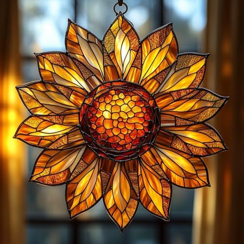 Sunflower Acrylic Suncatcher by AVAGAN