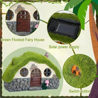 Suzile 50 Pcs Solar Fairy House Garden Accessories Set, Stone House - Image 4