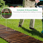 RELIANCER 24' Wooden Garden Pathway,Outdoor Roll Out Walkway,Patio Footpath - Image 5