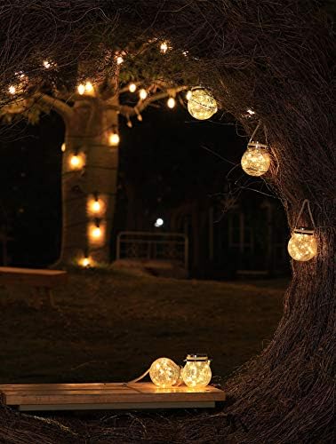 ANYE Solar Power Star Light Circle Shade Outdoor Waterproof Hanging Garden Pathway Stairs LED Lamp Decorative Lanterns - Image 6