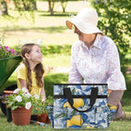 Lemon Garden Tool Bag Organizer Heavy Duty Fruit Flower Gardening Tote Bag with 10 Pockets for Women Men Gardening Gifts - Image 2