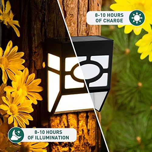 Solpex Solar Deck Lights,Solar Fence Lights, 2 Modes Christmas Decoration Lights,Unique Pattern, Waterproof Automatic Outside, Deck, Patio, Stairs, Yard, Steps, Path & Driveway (RGB & Black 8-Pack) - Image 6
