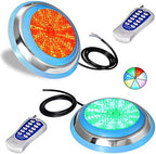 Astra Depot 2pcs IP68 Multi Color RGB LED Underwater Submersible Swimming Pool Lights AC Inground with Remote Controller 23A 12V by AstraDepot