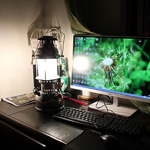Vintage Kerosene Lamp - Antique Iron Anchor Design, Retro Horse Lantern with Warm Light Lampshade, Perfect for Outdoor Decor and Camping - Silver Color - Image 2