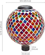 Sunnydaze Solar Gazing Ball for Garden, Summer Trellis - Image 6