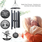 Retirement Wind Chime, Tree of Life, Inspirational Retirement Gifts for Men, Women, Teacher, Co-Worker, Employee, Nanny, Nurse (Black), NXW#303 - Image 4