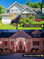 Solar Christmas Lights Outdoor, 4 Pack Solar String Lights Red and White - Image 4