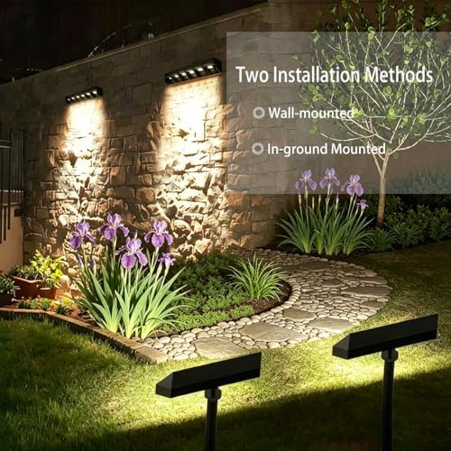 Landscape Lights, DC24V Low Voltage Spotlight, 12W、3000K、IP67 Outdoor Wall Washer Light, Wall Mount or Stake, for Landscape, Wall & Accent Lighting (2 Pack) - Image 3