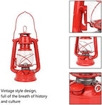 Oil Lamp, Paint Anti Oxidation Large Capacity Vintage Style Retro Kerosene Lamp Iron Glass Sturdy Exquisite Workmanship Kerosene Burning Lantern for Bar, Decoration, Gift(red) - Image 2