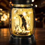 kyoryuger Penguin Gifts for Women/Men Penguin Solar Lanterns Mom Birthday Animal Lovers Lantern Animal Memorial Lights Solar Garden Decoration for Yard, Patio,Backyard,Porch Torches by kyoryuger