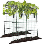 VIVOSUN 7Ft. Arch Trellis for Climbing Plants, 7 x 6 x 7ft Tall Metal Tunnel Trellis, Lightweight Metal Plant Support Archway with Nylon Netting for Climbing Vine, Vegetables, Fruits, Flowers, Black by VIVOSUN