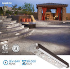 LEONLITE 4-Pack 12 Inch LED Hardscape Lighting, 3W/5W/7W, 5000K Daylight - Image 5