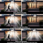 Energetic Solar Outdoor Lights, 1000LM 74 LED Security Lighting with Remote Control, 3 Heads Motion Sensor Lighting, IP65 Waterproof Solar Floodlight for Outside Yard, Pack of 2 - Image 5