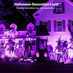 Onforu Purple Halloween Lights, 30W Dusk to Dawn Floodlight 2 Pack LED Flood Light Outdoor Decoration, Auto ON/Off Plug in Spot Light, IP65 Waterproof Uplighting Uplights for Party Garden - Image 4