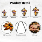 Magnolia Cross Acrylic Suncatcher - Image 2