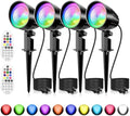 MEIKEE 15W RGB Landscape Lights 120V Outdoor Spotlights with Remote by MEIKEE