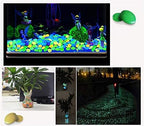 Glowing Stone 100pcs Mixed Color Glowing Pebbles, Glowing Rocks in The Dark, Resin Gravel Decorations for Indoor Plants in Aquarium Garden Lawn (Color : Style 2) - Image 6