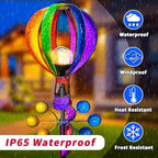 72 in Large Wind Spinners Outdoor, Solar Hot Air Balloon Wind Sculpture - Image 4