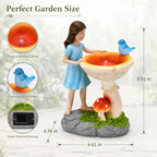 Solar Fairy Statues for Garden Decor: IP65 Waterproof Resin - Image 2
