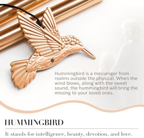 Wind Chimes for Outside, Hummingbird Memorial Wind Chimes Gifts, Windchimes Outdoors, Unique Sympathy Wind Chimes Gifts for Loved one Mom Dad, Home Garden Decor. - Image 3