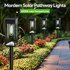 COXSENI Solar Path Lights Outdoor Waterproof 6500K Cool White, 8 Pack - Image 6